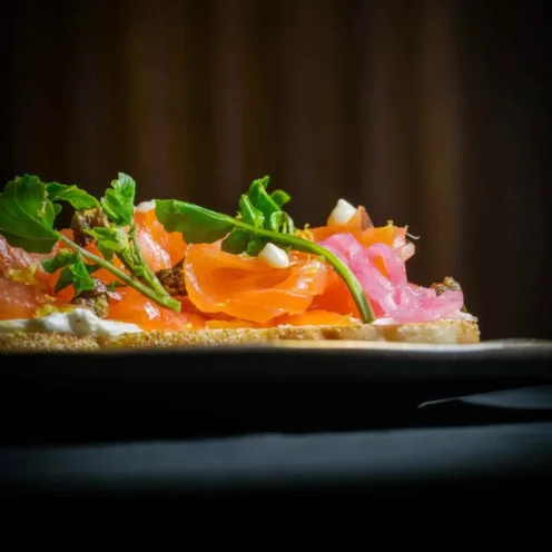 Salmon Tartine at Umi