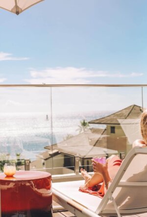 Looking out to ocean from Halepuna pool